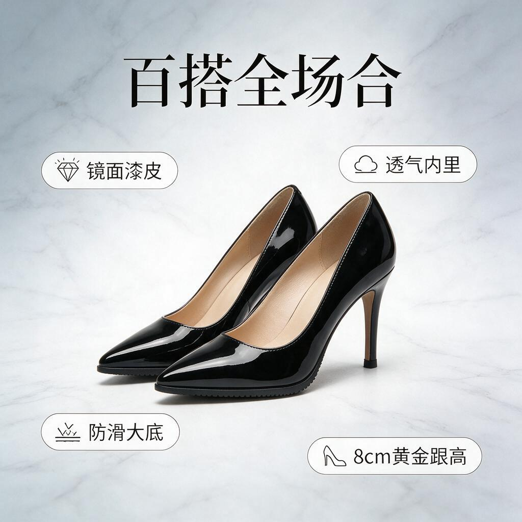 衢州干洗漆皮高跟鞋